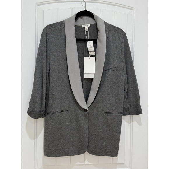 NWT Soft Joie Neville Blazer Gray Knit Open Front Jacket Women’s S L - Picture 1 of 8